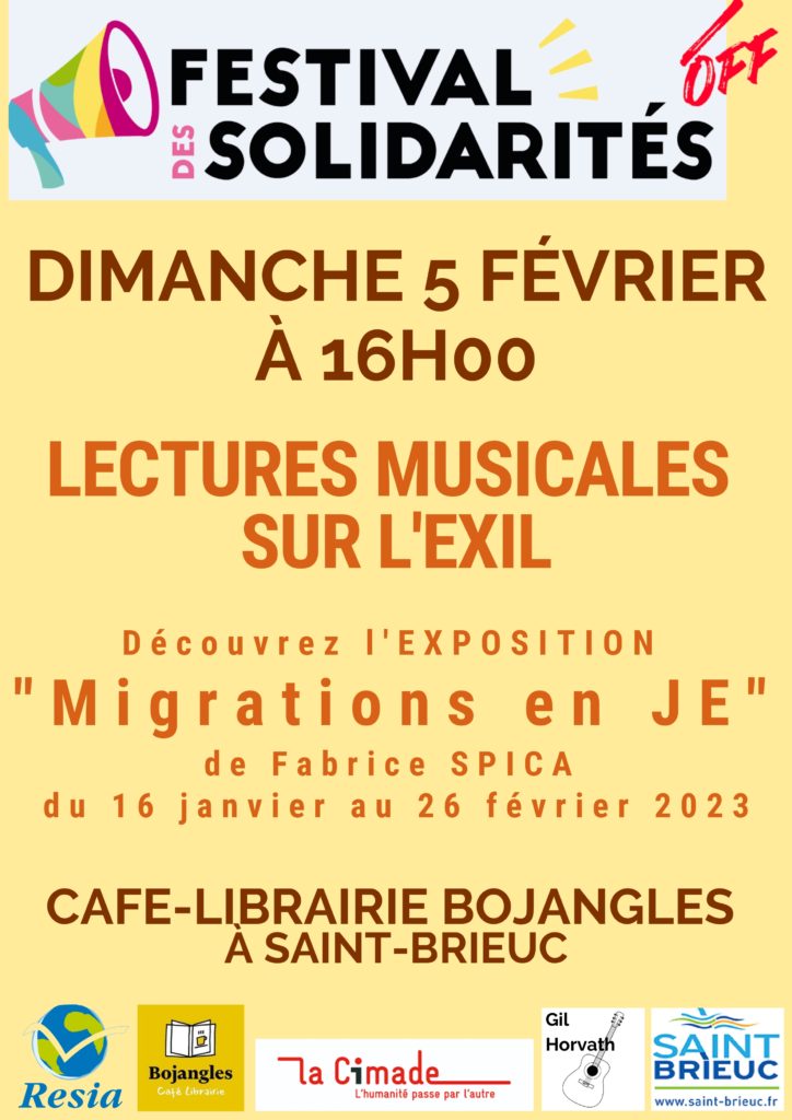 Festisol Off : Lectures musicales sur l’exil à la librairie Bojangles